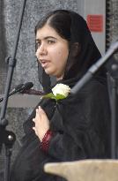 Malala Yousafzai attends memorial service for slain lawmaker