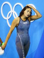 Madrini represents refugee team in women's 100-meter butterfly