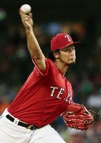 Darvish throws 7-plus innings as Rangers beat A's