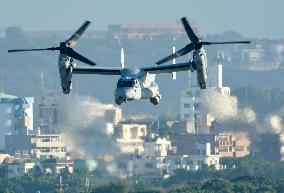 U.S. to resume Osprey aerial refueling training in Japan