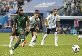 Football: Nigeria vs Argentina at World Cup