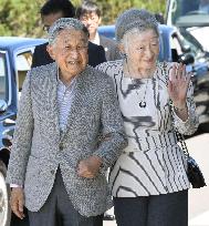 Japan's emperor, empress visit Rishiri Island