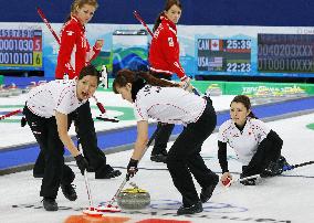 Japan beats Russia in women's curling game