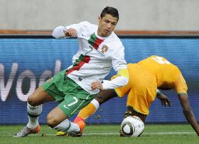 Ivory Coast draw 0-0 with Portugal in World Cup Group G match