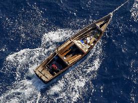 Boat carrying apparent N. Korean defectors