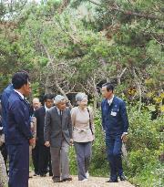 Emperor, empress inspect Hokkaido tree planting project