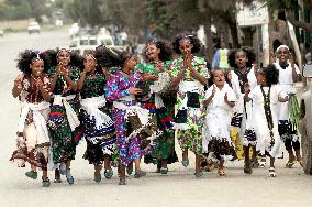 Girls' festival in Ethiopia