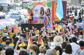 LGBT parade in central Seoul