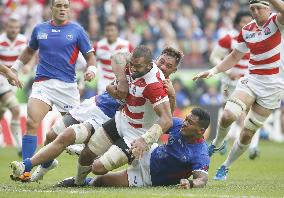 Japan keep quarterfinal dream alive with clinical win over Samoa