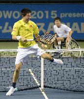 Nishikori, Kunieda play charity tennis for 2011 disaster in Japan