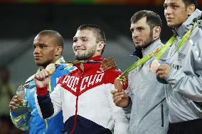 Olympics: Medalists of Greco-Roman 85kg wrestling