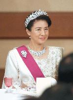 Banquet for Belgian royal couple at Imperial Palace