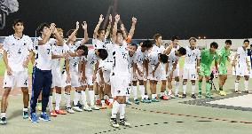 Soccer: Japan beat Tajikistan in AFC U-19 Championships q'final