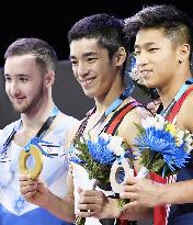 Gymnastics: Japan's Shirai defends floor title at world c'ships