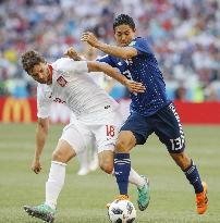 Football: Japan vs Poland at World Cup