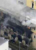 Fire at Kyoto animation studio