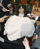 Japan lawmaker with severe disability at 1st interpellation