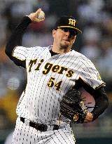 Hanshin Tigers pitcher Randy Messenger