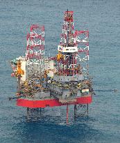 China's natural gas extraction in East China Sea