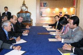 Japanese trade minister, Saudi oil minister meet in Rome
