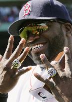 MLB World Series victory ring presented to Boston players