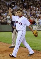 Red Sox's Matsuzaka pitches six shutout innings against Angels