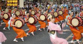 Sansa Odori Festival starts in Morioka