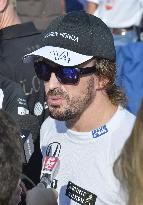 McLaren-Honda driver Alonso speaks after race at Suzuka