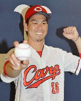 Baseball: Carp ace Maeda wins 2nd Sawamura Award
