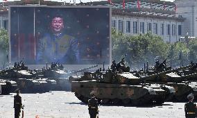 Chinese Type 99A battle tanks featured at military parade