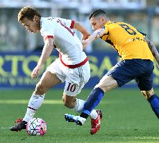 Honda in AC Milan's loss to Verona