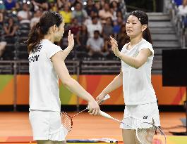 Japan duo competes in women's badminton doubles final