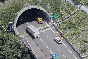 More than 10 injured in expressway tunnel pileup in central Japan