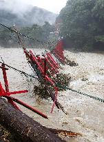 Heavy rain hits northeastern Japan