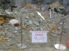 Highly radioactive rubble at Fukushima plant