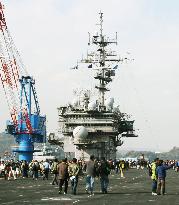 U.S. carrier Kitty Hawk open to last public viewing