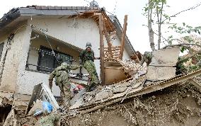 Photos from landslides disaster in Hiroshima