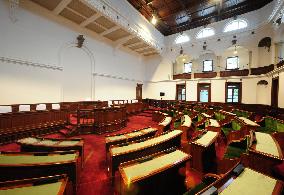 Kyoto's old assembly chamber restored to former state