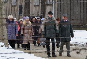 Nazi death camp survivors attend 70th liberation ceremony