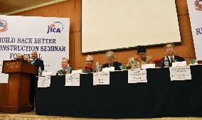 JICA holds reconstruction seminar in quake-hit Nepal