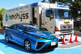 Mobile hydrogen-refueling station starts operation in central Japan