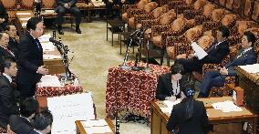 Ex-Prime Minister Noda questions incumbent Abe