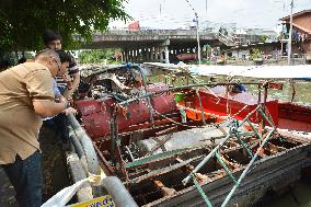 50 injured as boat explodes in Bangkok canal