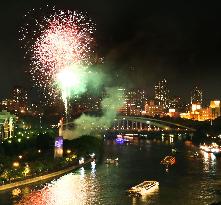 Traditional summer festival in Osaka
