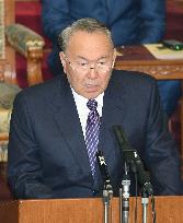 Kazakh Pres. Nazarbayev speaks at Japanese parliament