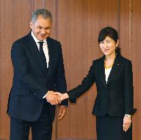 Japan, Russia defense chiefs agree to deepen cooperation