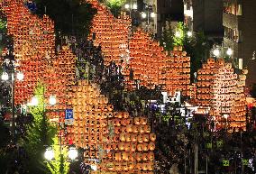 Kanto Festival begins in Akita