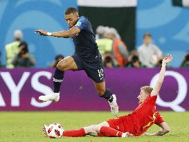 Football: France vs Belgium at World Cup