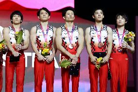 Gymnastics: Japan men's team at world championships