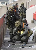 Antiterrorism drill at RWC venue in Osaka